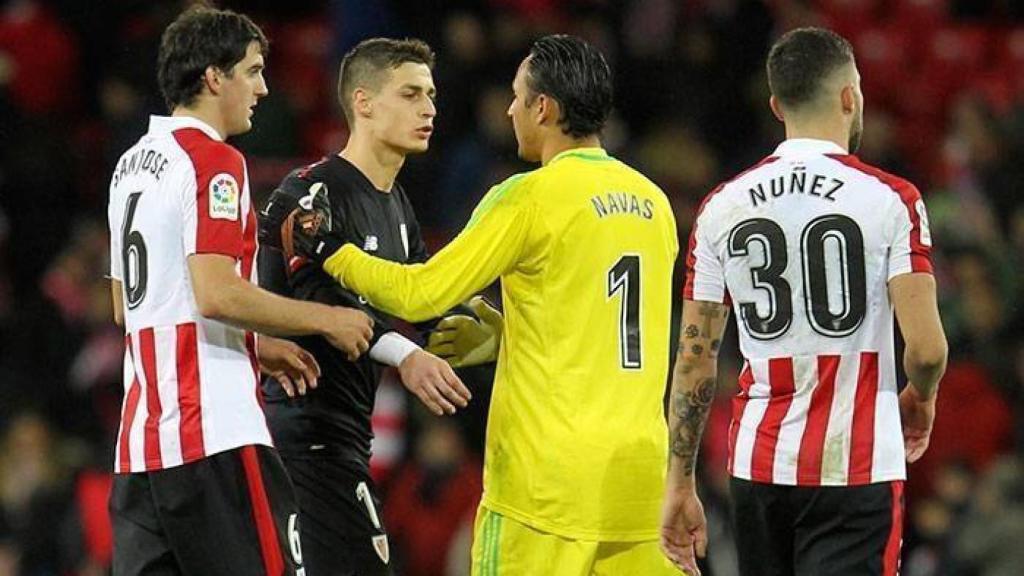 Kepa y Keylor en el último Athletic - Real Madrid.