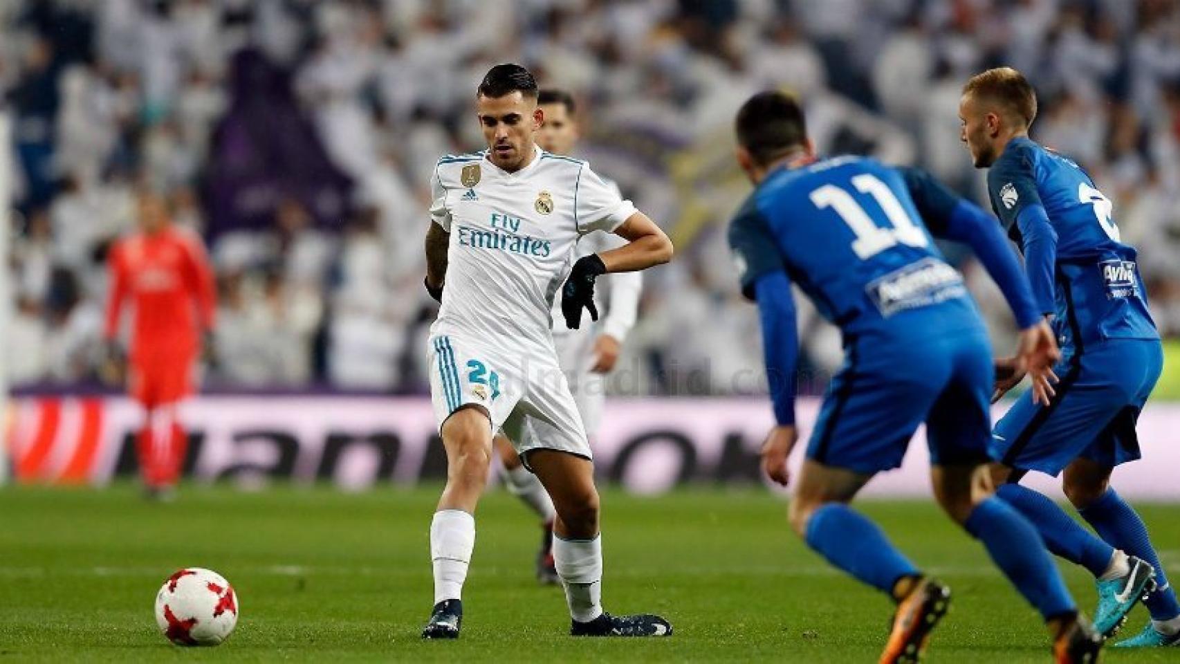 Dani Ceballos, en el partido de Copa del Rey contra el Fuenlabrada