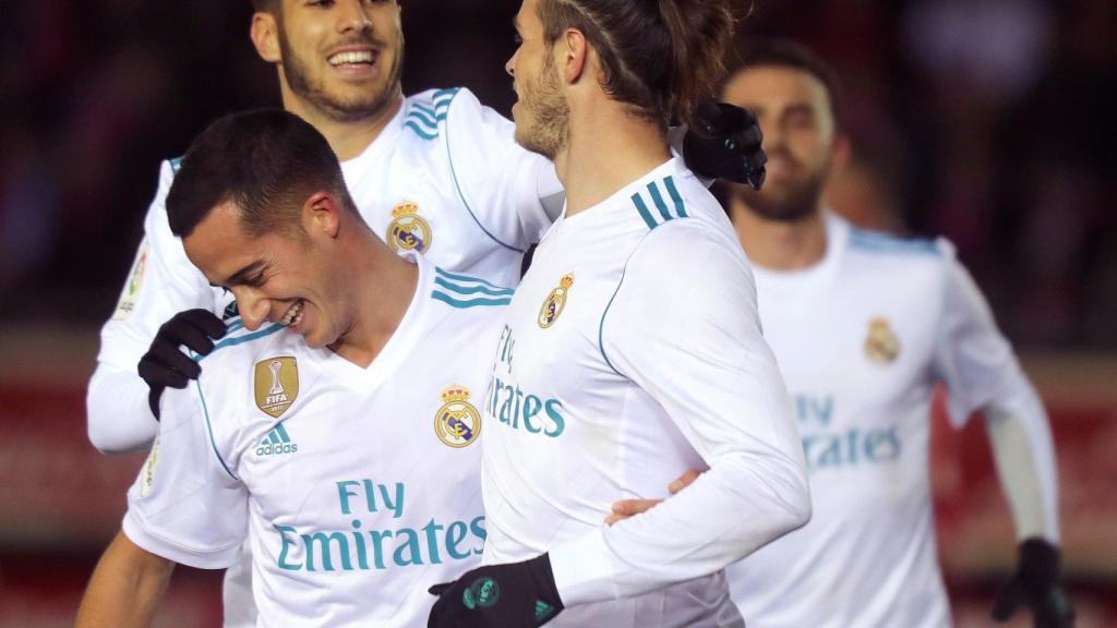 Marco Asensio, Lucas Vázquez y Bale.