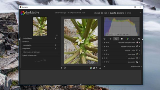 darktable edicion fotografica raw destacada