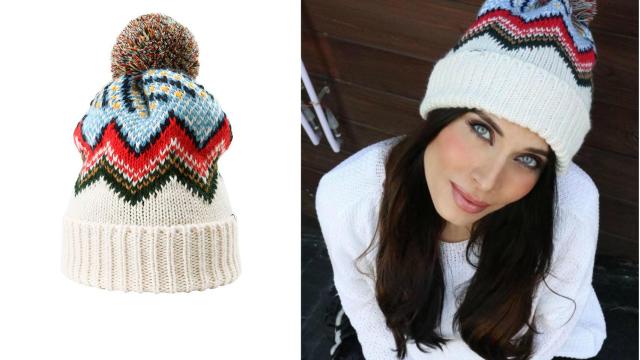 El gorro de Levi's junto a Pilar Rubio.