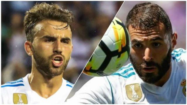 Mayoral y Benzema, los '9' del Real Madrid