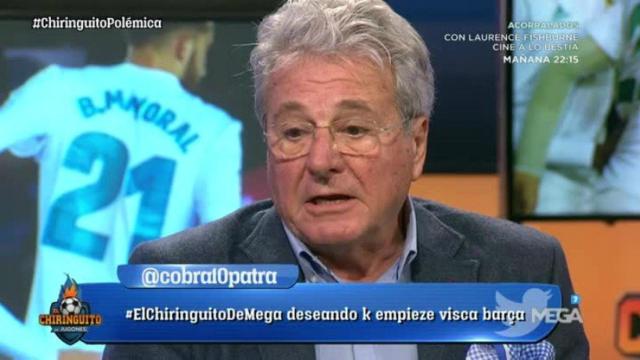 Jorge D'Alessandro en El Chiringuito. Foto: Twitter (@elchiringuitotv)