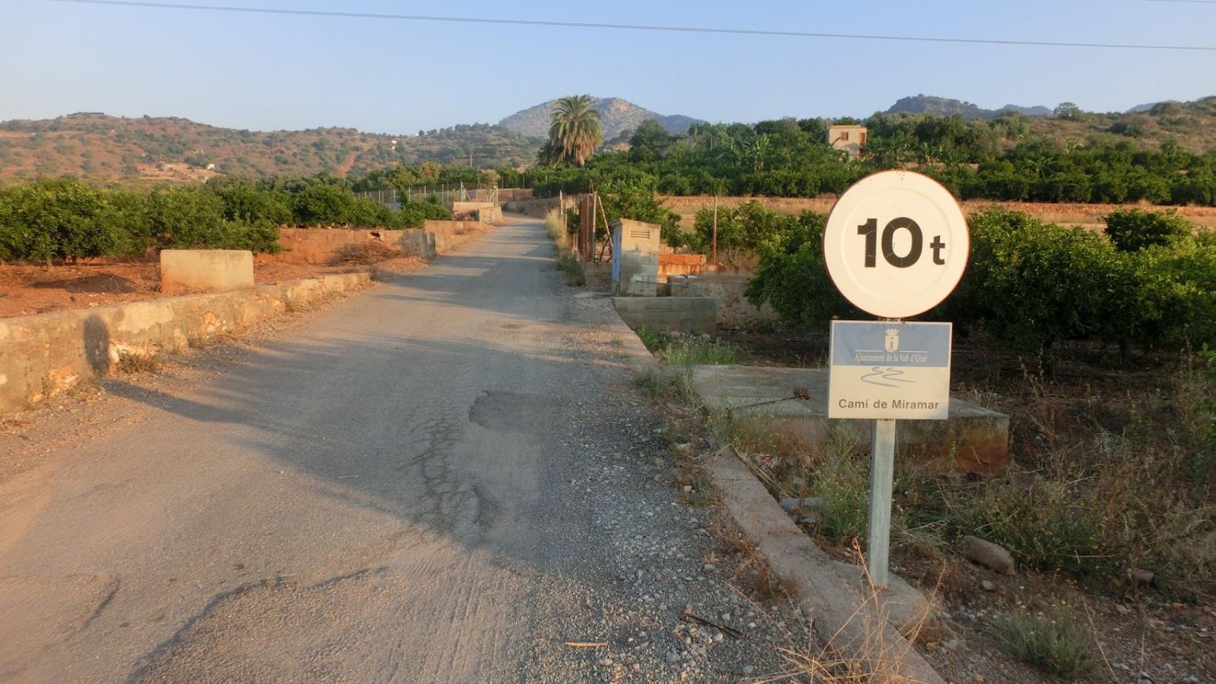 El suceso tuvo lugar en el Camí de Miramar, en Vall d'Uixó (Castellón).