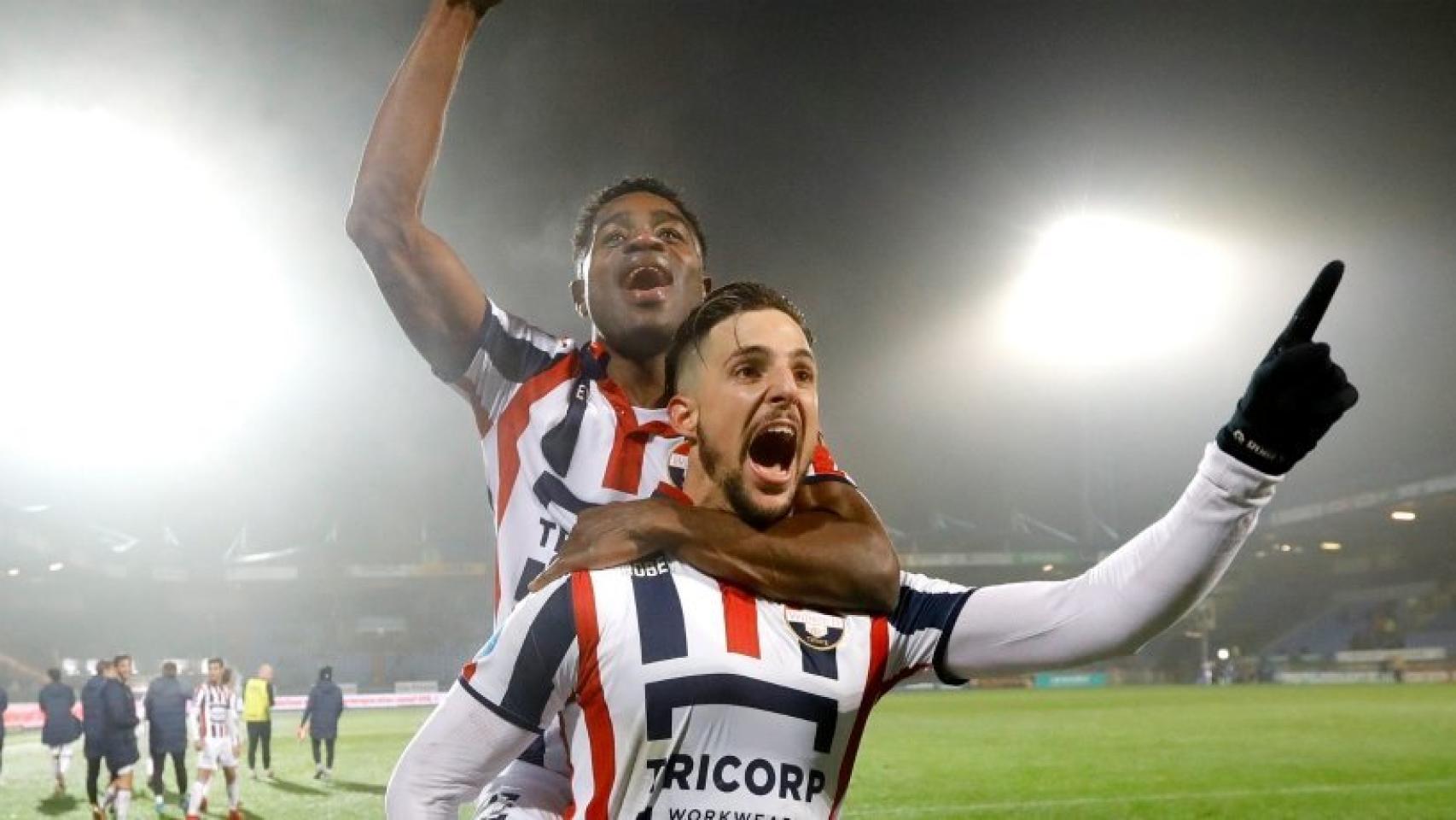 Fran Sol celebra su gol tras su vuelta. Foto: Twitter (@WillemII).