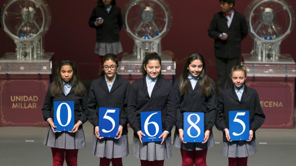 05685, primer premio del sorteo de la Lotería del Niño