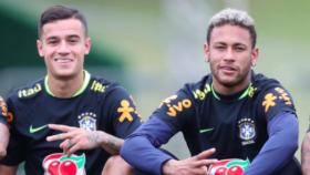 Coutinho y Neymar con Brasil. Foto Instagram (@cbf_futebol)