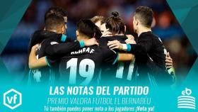 Las notas del Celta - Real Madrid