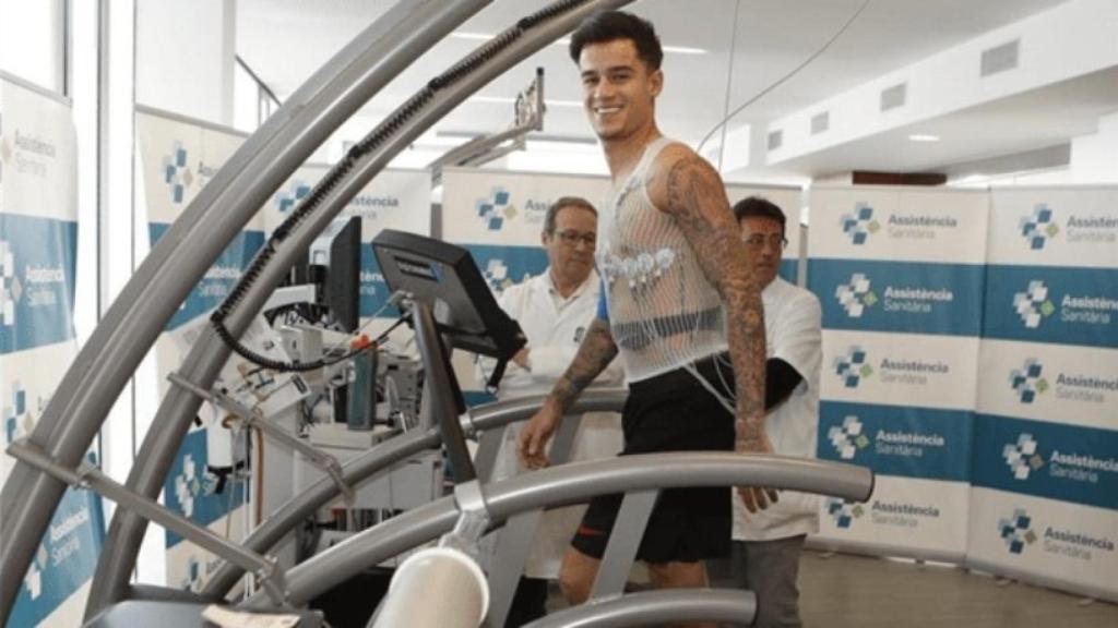 Coutinho realiza las pruebas médicas con el Barcelona. Foto: fcbarcelona.es