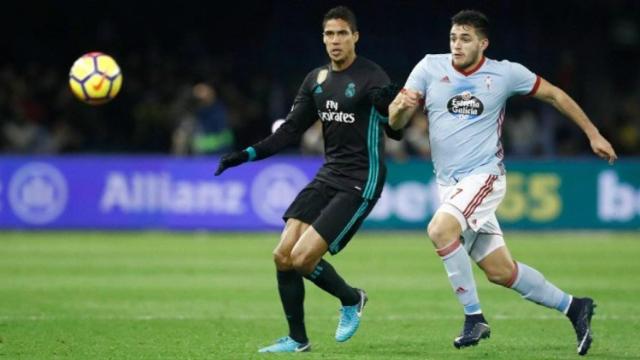 Varane, en el Celta-Real Madrid