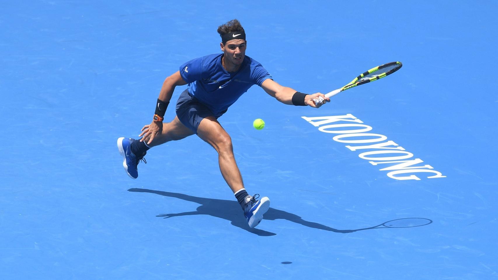 Nadal, durante el partido contra Gasquet.