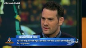 Quim Domènech, en El Chiringuito. Foto: Twitter (@elchiringuitotv)