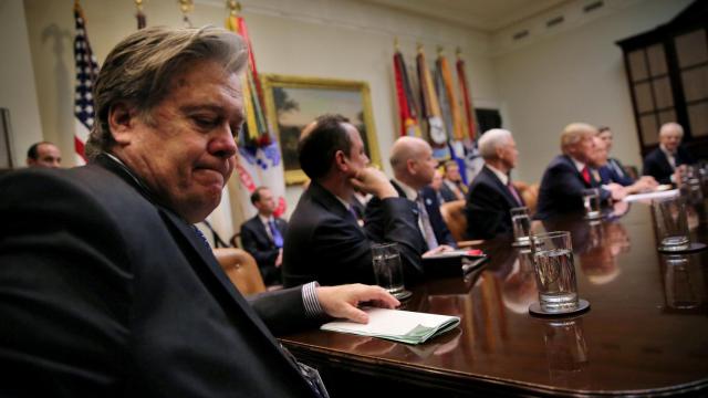 El que fuera estratega jefe de la Casa Blanca, Steve Bannon.