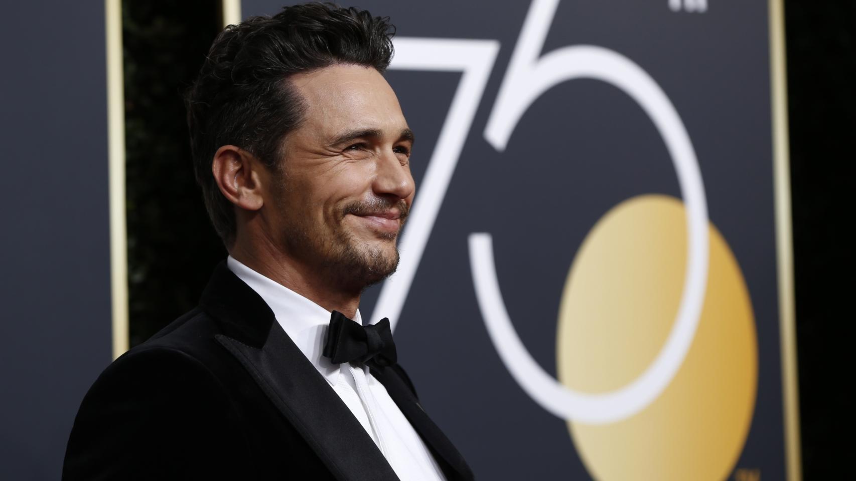 James Franco, actor y director de The Disaster Artist, durante la gala de los Globos de Oro.