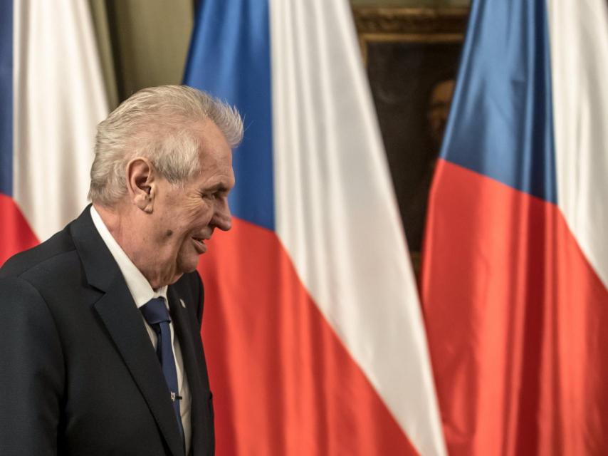 Milos Zeman, el principal candidato a la presidencia de la República Checa.