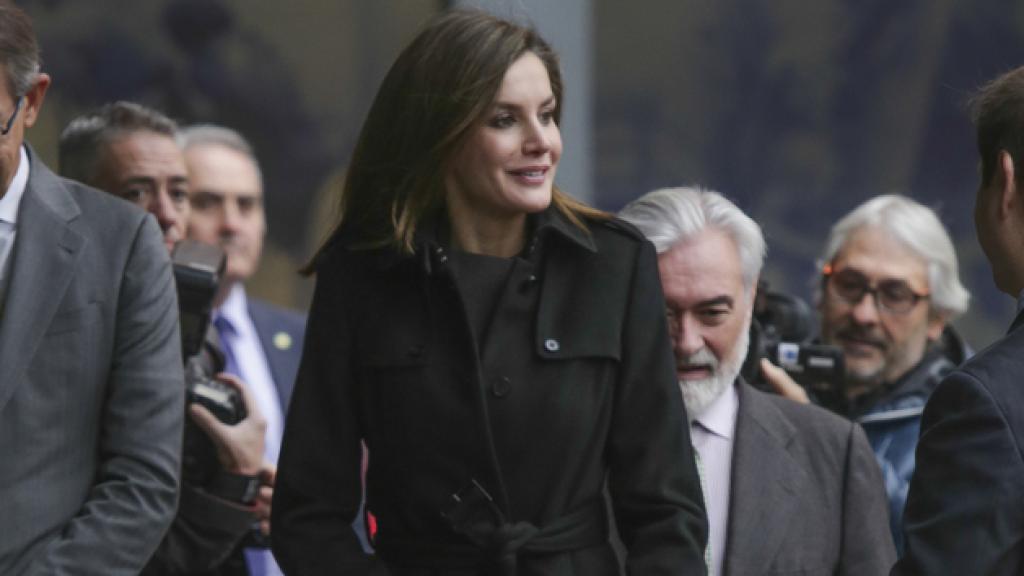 La reina Letizia en su último acto oficial visitando  Fundeu