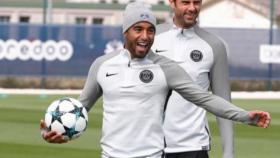 Lucas Moura durante un entrenamiento. Foto: instagram (lucasmoura7).