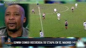 Edwin Congo en El Chiringuito. Foto: Twitter (@elchiringuitotv)