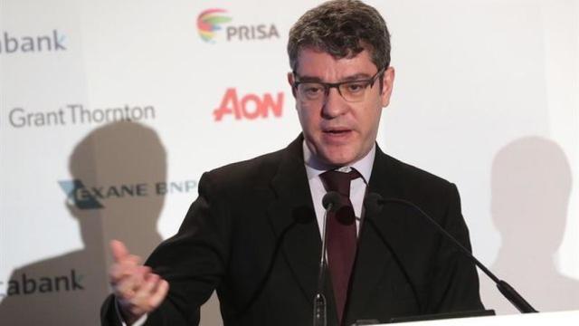 El ministro Álvaro Nadal durante su intervención en el Spain Investors Day.