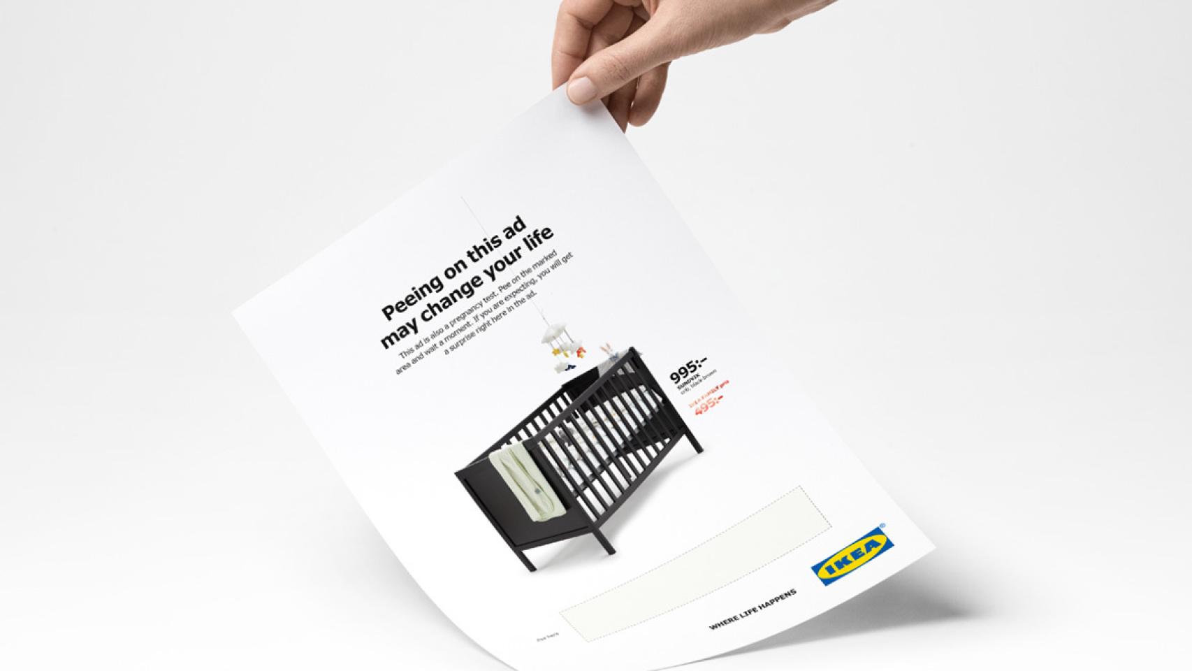Este anuncio de Ikea es un test de embarazo con descuentos.