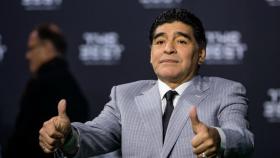 Maradona en la gala The Best. Foto: fifa.com