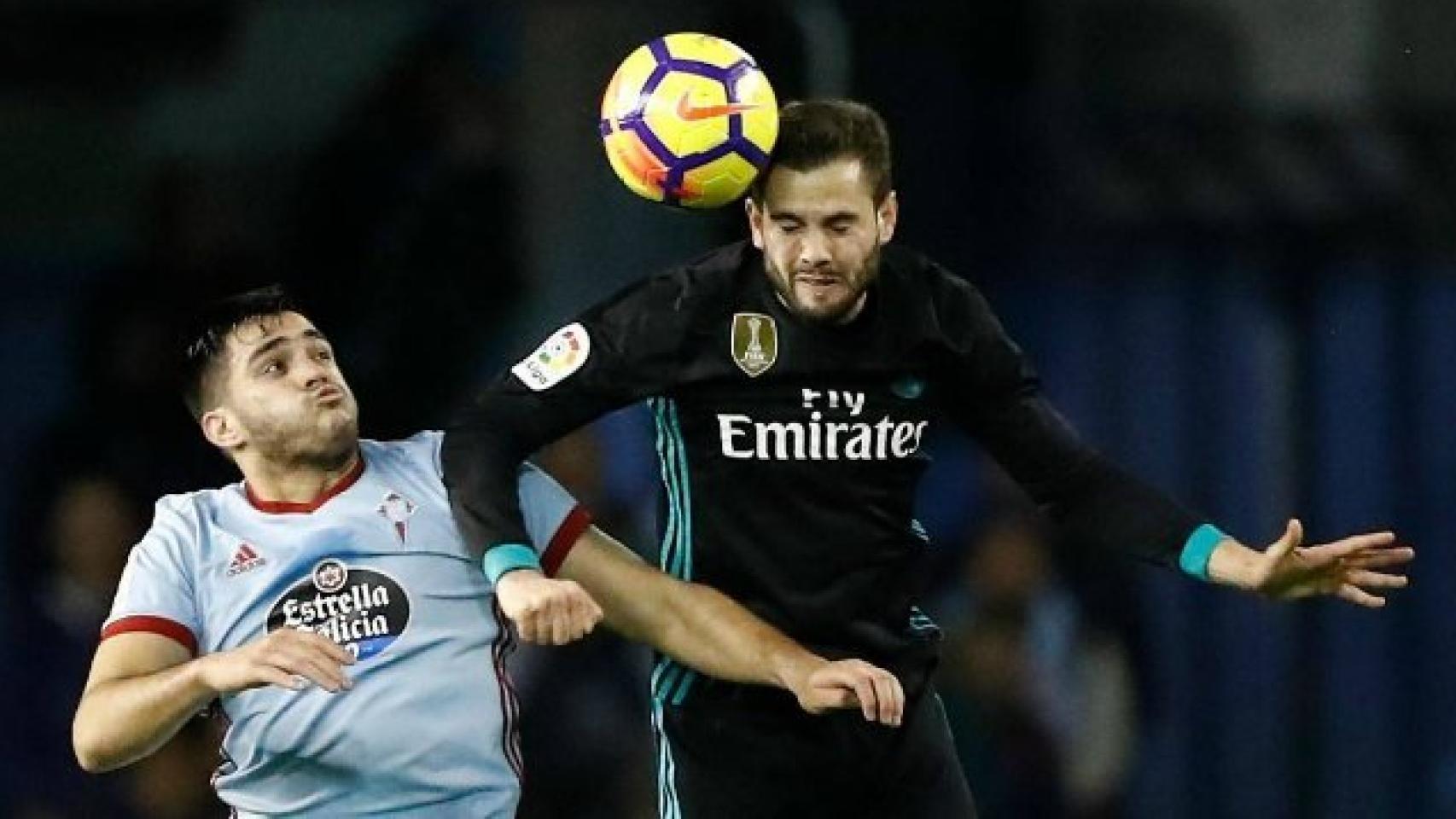 Nacho, en el Celta-Real Madrid