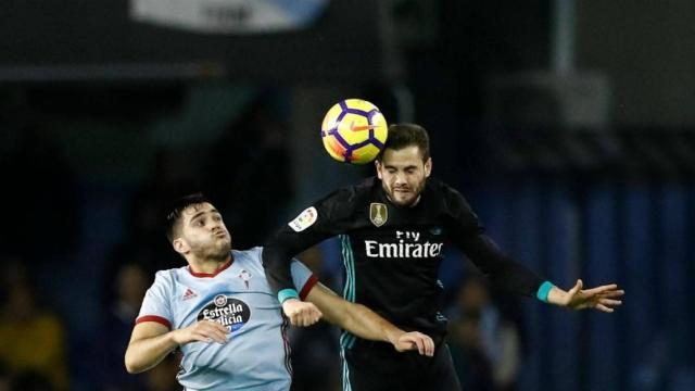 Nacho, en el Celta-Real Madrid