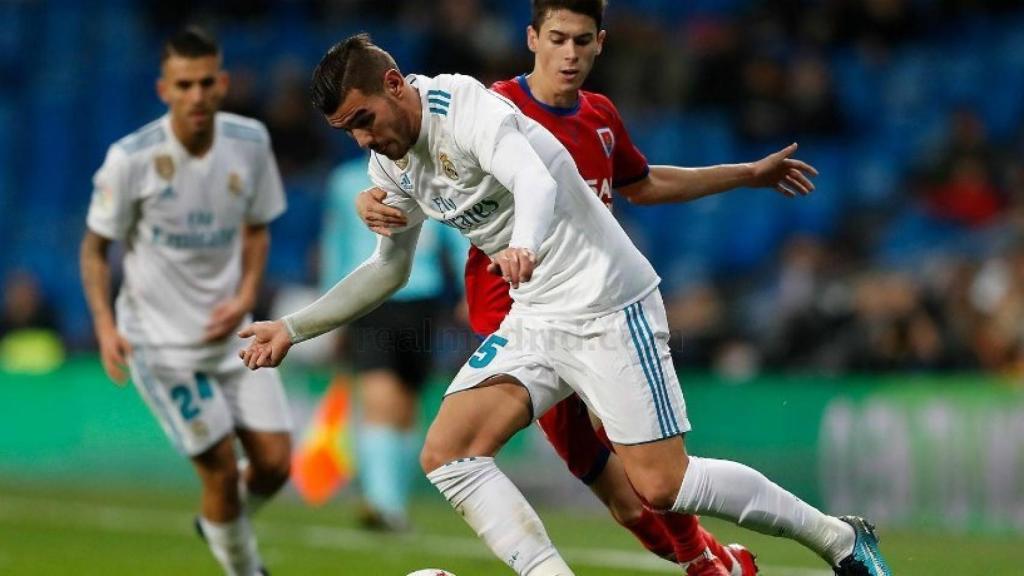 Theo, en el Real Madrid-Numancia