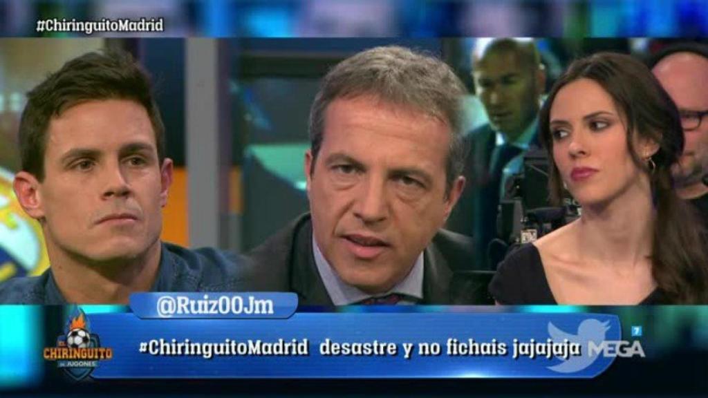 Cristóbal Soria, en El Chiringuito. Foto Twitter (@elchiringuitotv)