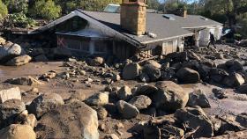 Estado en el que han quedado algunas viviendas tras las inundaciones en California.