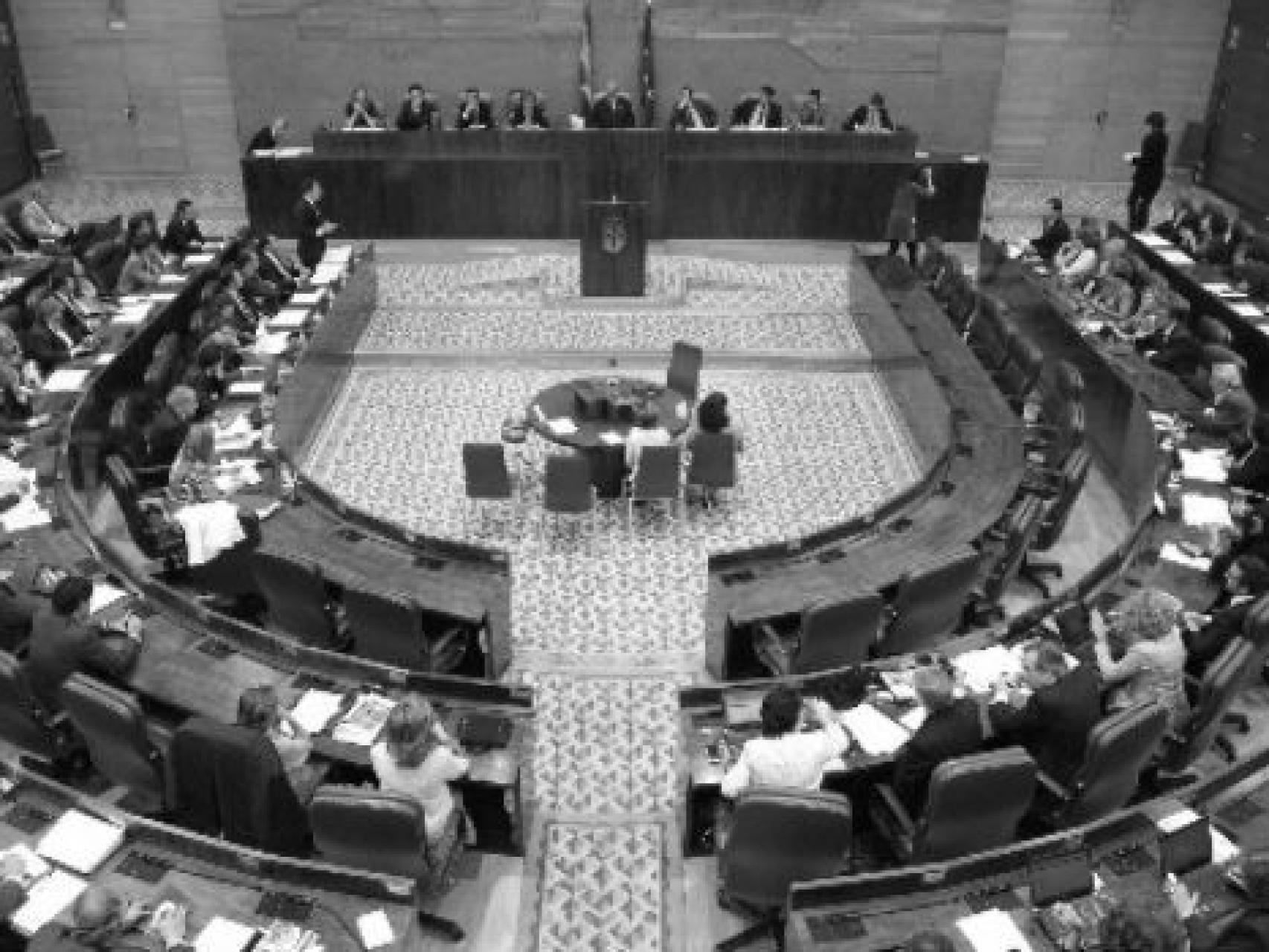 Pleno de la Asamblea de Madrid.