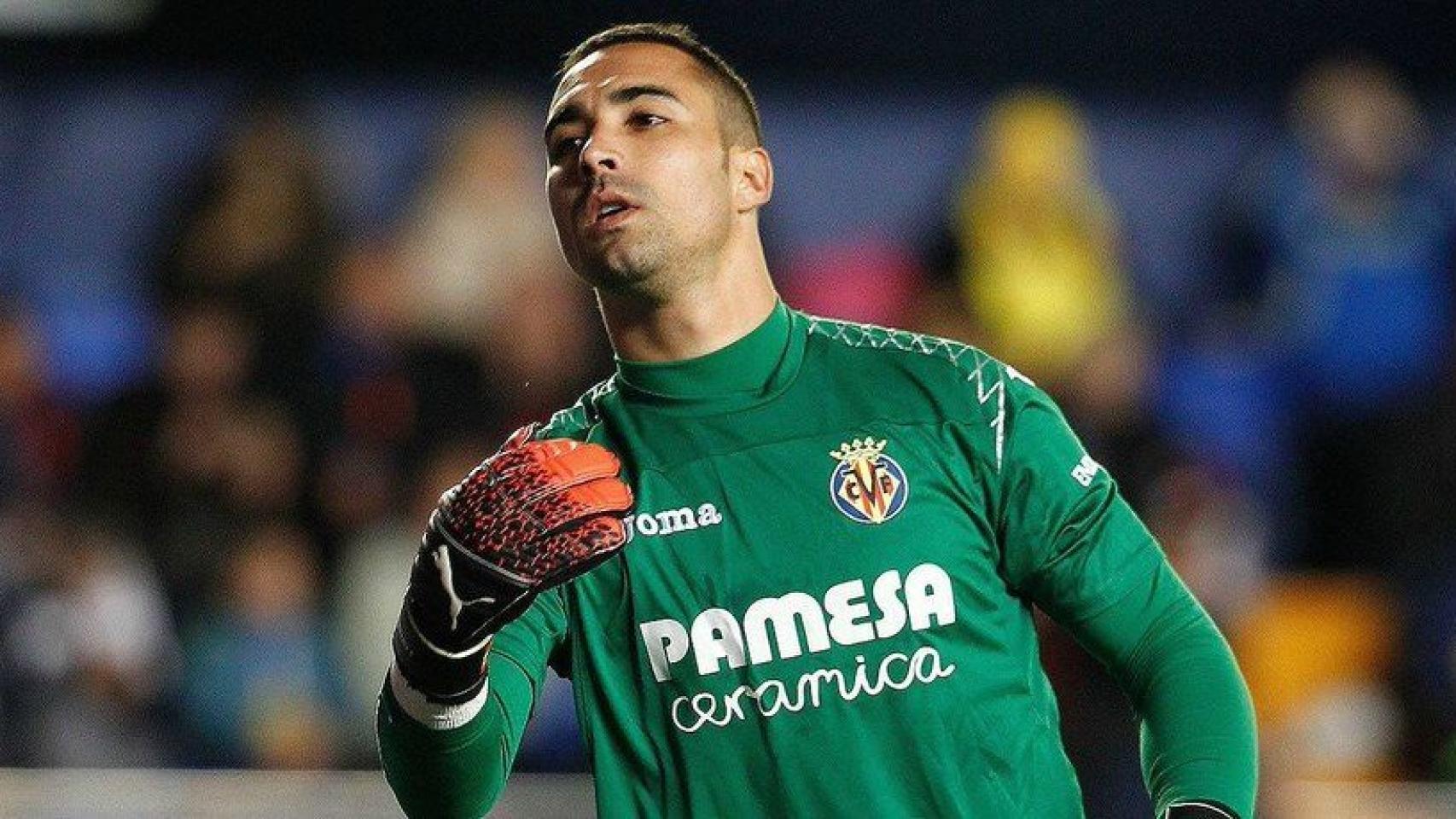 Sergio Asenjo, portero palentino del Villarreal. Foto: Twitter (@SergioAsenjo1)