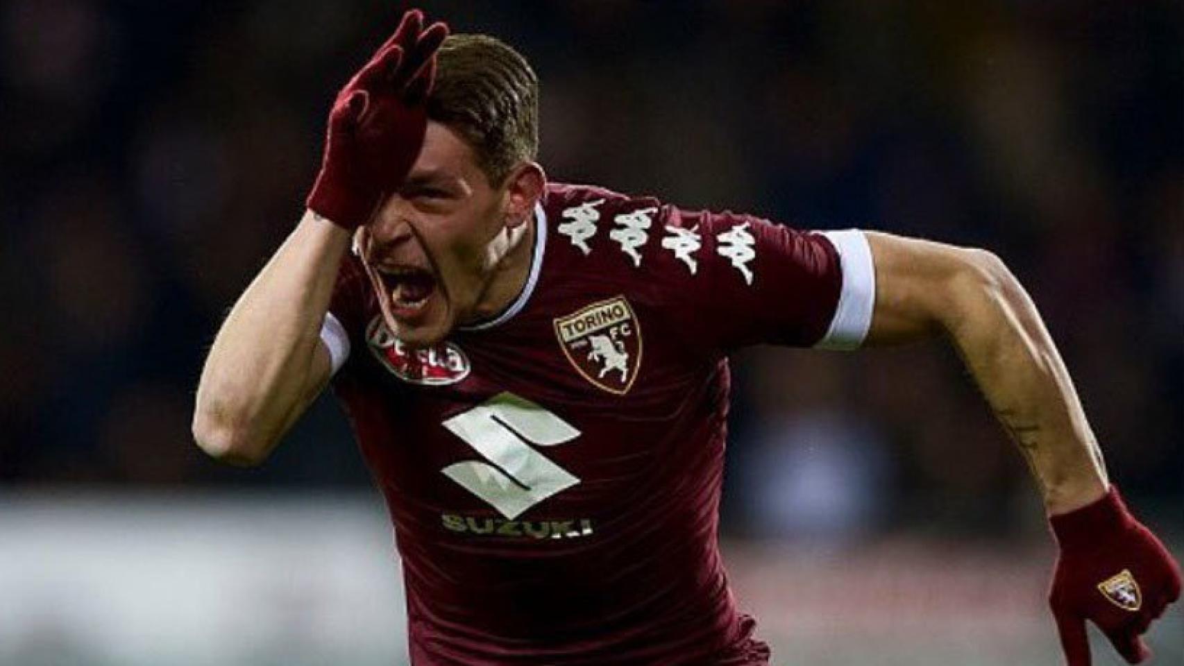 Andrea Belotti celebrando un gol. Foto: Twitter (@gallobelotti)