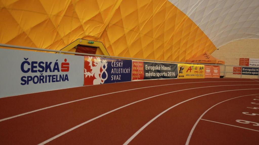 La pista de atletismo en Praga donde se ha producido el incidente.