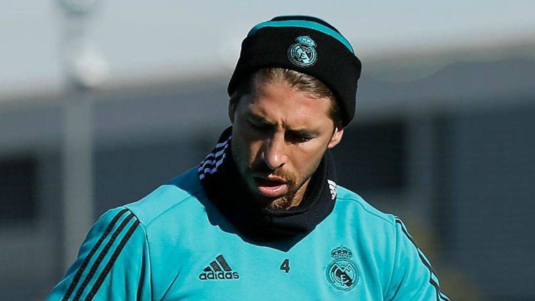 Sergio Ramos, en Valdebebas