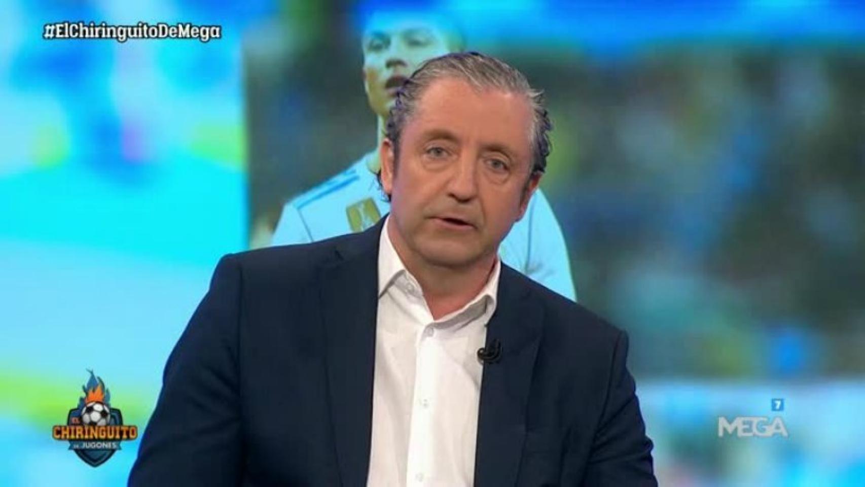 Josep Pedrerol en El Chiringuito. Foto: Twitter (@elchiringuitotv)