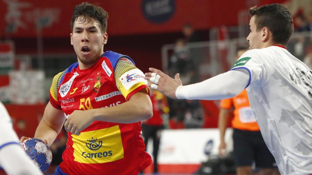 Dani Dujshebaev durante el Europeo.