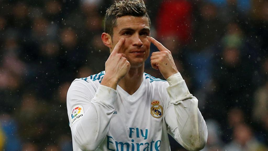 Cristiano Ronaldo, tras caer contra el Villarreal.