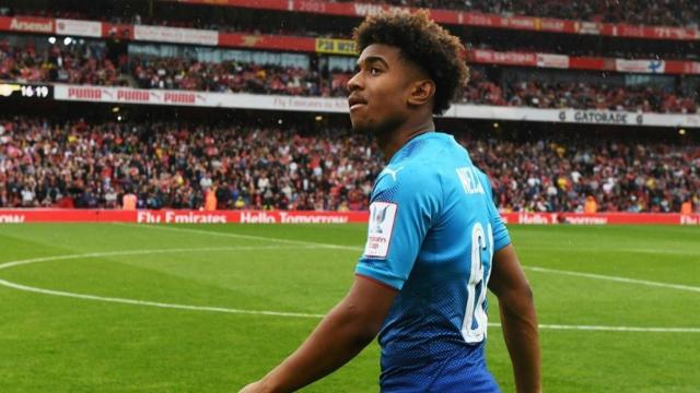 Reiss Nelson, jugador del Arsenal. Foto: arsenal.com