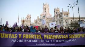 Manifestación con motivo del Día Internacional de la Mujer en Madrid de 2017.