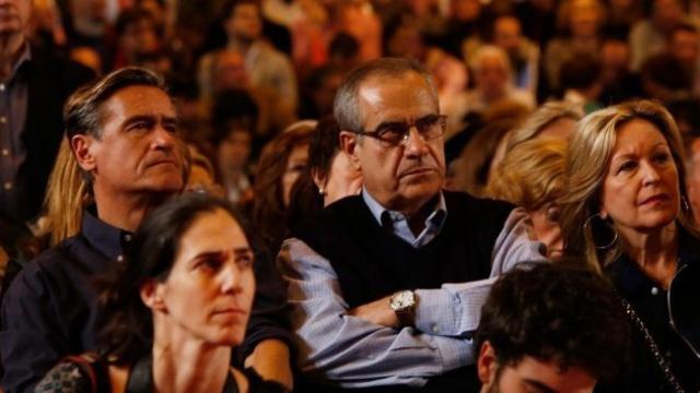 López Aguilar, Corbacho y Jiménez en el mitin de Susana Díaz el domingo pasado en Madrid.