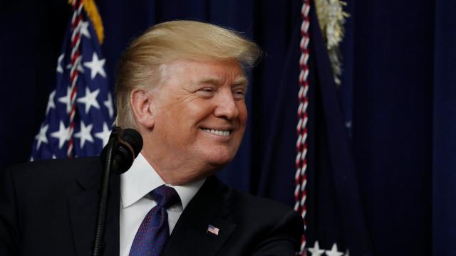 El presidente de EEUU, Donald Trump, durante una rueda de prensa en Washington.