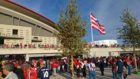 Aledaños del Wanda Metropolitano.