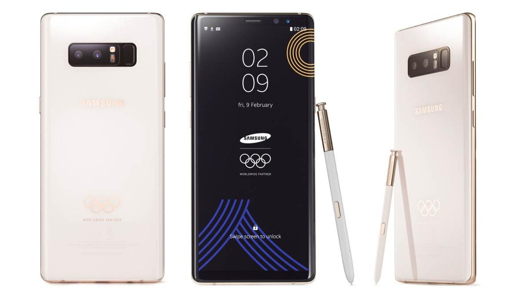 Nuevo Samsung Galaxy Note 8 edición exclusiva Olimpiadas de Invierno