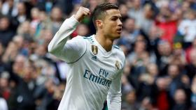 Cristiano celebra su gol ante el Sevilla