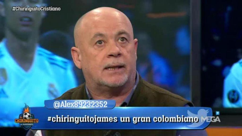 Alfredo Duro en El Chiringuito. Foto: Twitter (@elchiringuitotv)