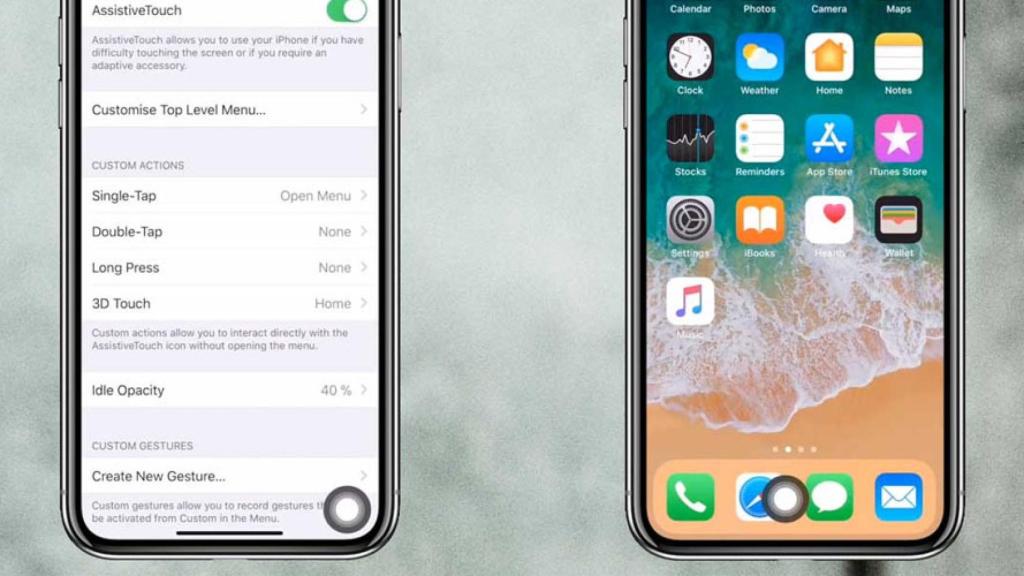 apple iphone x boton home inicio virtual