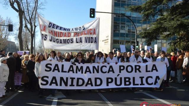 Cuarta marea blanca en Salamanca./ Archivo