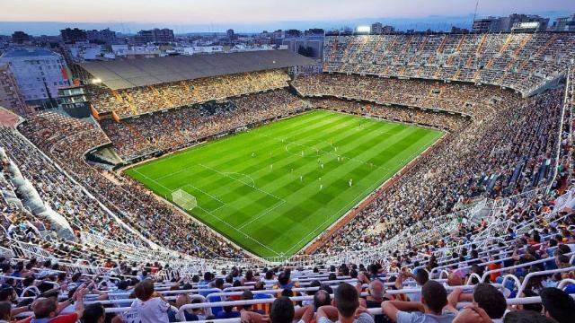 Mestalla durante un encuentro del Valencia