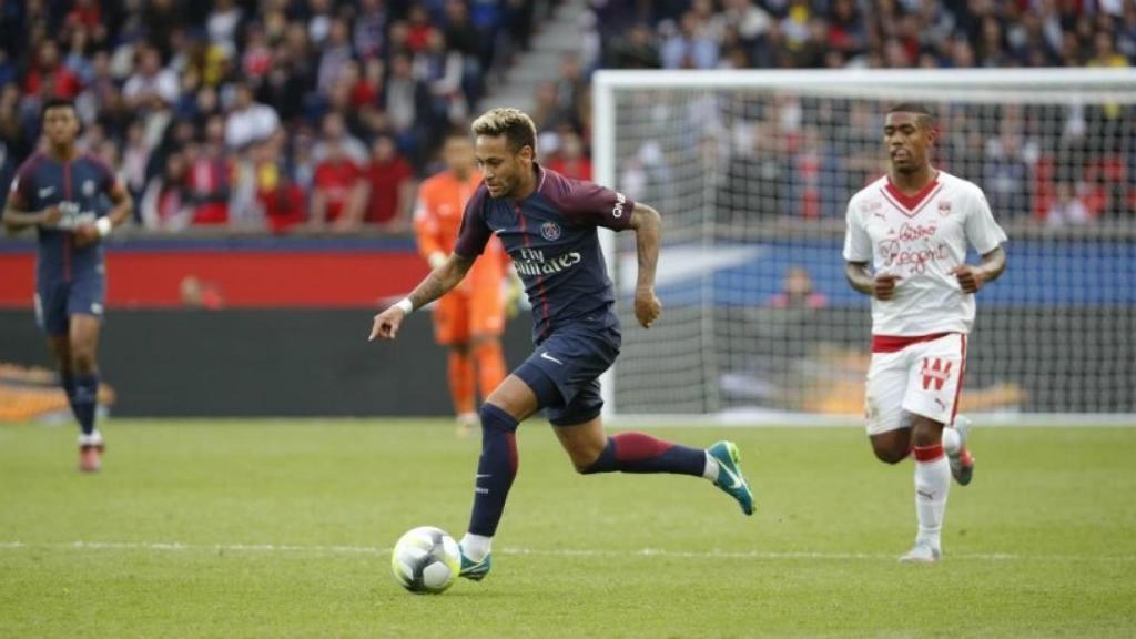 Neymar durante un partido del PSG. Foto: psg.fr